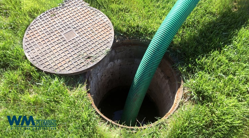 Septic-Tank working on a septic tank cleanout