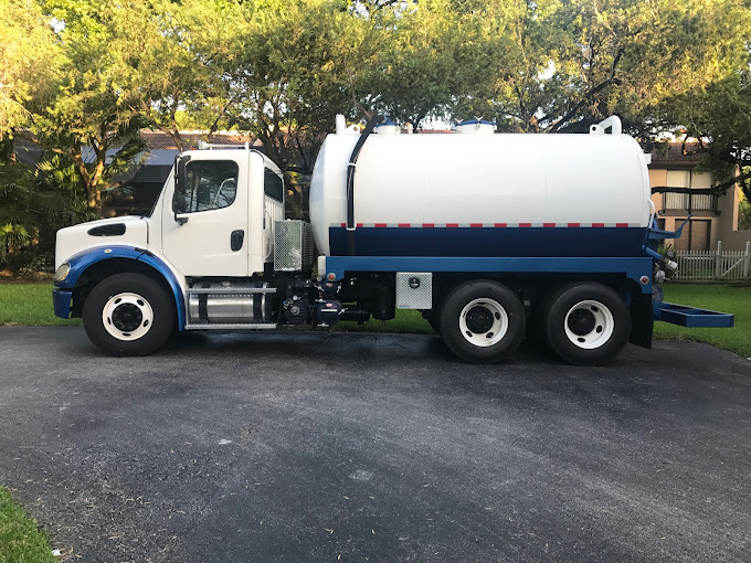 Truck used for septic pumping