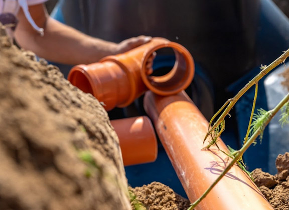 our team is working on a sewer repair in Doral, FL
