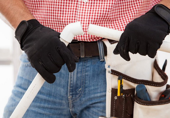 our tech is working on a pipe replacement job