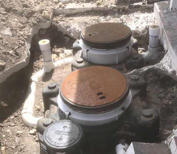 new set of septic tanks installed by our pros